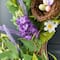 Glitzhome® 24" Easter Lavender & Bird Nest Wreath